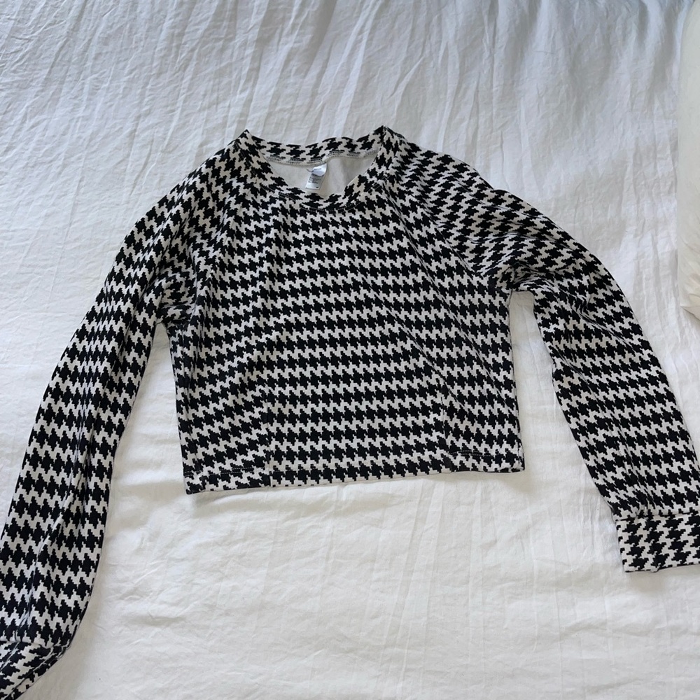 Houndstooth American Apparel crop top